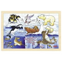 GOKI 57889 Einlegepuzzle Polartiere von Goki