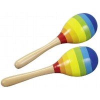 GOKI 61922 Maracas L= 20 cm, Holz, 2 Stück von Goki