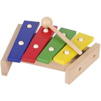 GOKI 61995 Xylophon mit 4-farbigen Tonplatten 22,5 x 19,5 x 5,5 cm Buchenholz lackiert GOKI 61995 Xylophon mit 4-farbigen Tonplatten 22,5 x 19,5 x 5,5 cm Buchenholz lackiert von Goki