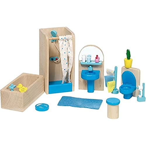 Goki 51903 - Badezimmer Puppenhausmöbel , 17-teilig von goki