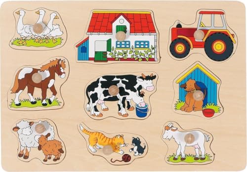 Goki 57908 - Steckpuzzle - Bauernhof I von goki