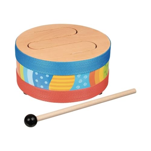 Goki 61888 Holz Zungentrommel Zubehör für Instrumente für Kinder, Mehrfarbig (Mehrfarbig), M von goki