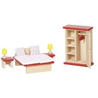 goki 51715 Puppenmöbel Schlafzimmer, goki basic von Goki