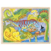 goki 57724 Einlegepuzzle Dinosaurier von Goki