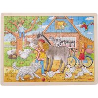 goki 57742 Einlegepuzzle Peggy auf dem Bauernhof von Goki