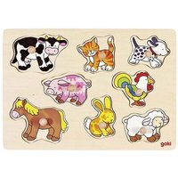 goki 57873 Steckpuzzle Bauernhof von Goki