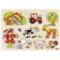 goki 57995 Steckpuzzle Bauernhof von Goki