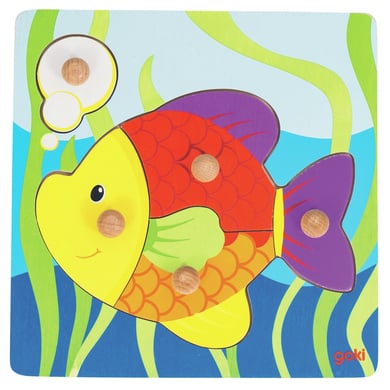 goki Steckpuzzle Fisch, 5 Teile von Goki