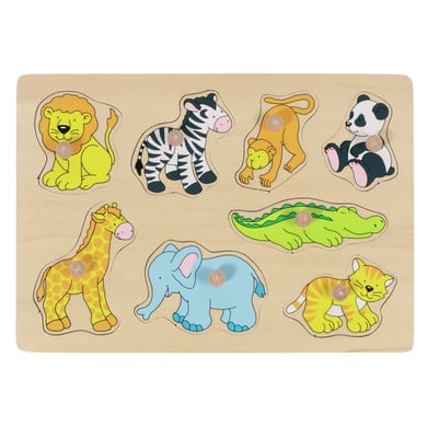 goki Steckpuzzle Zootiere, 8 Teile von Goki