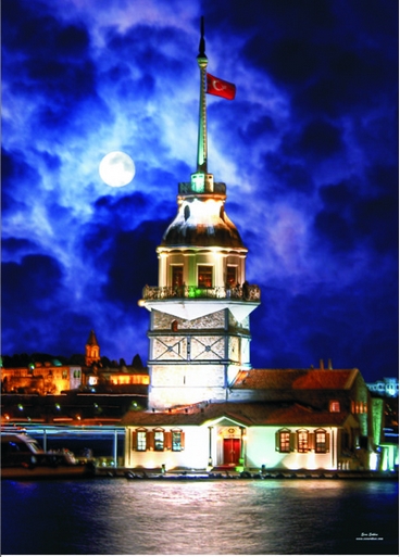 Gold Puzzle Leanderturm, Istanbul, Türkei 1000 Teile Puzzle Gold-Puzzle-60126 von Gold Puzzle