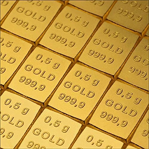 Goldbarren 1/2g, Valcambi Tafelbarren, Feingold, in Münzhüllen & Geschenkbeutel, Neuware, 0,5g von Goldbarren