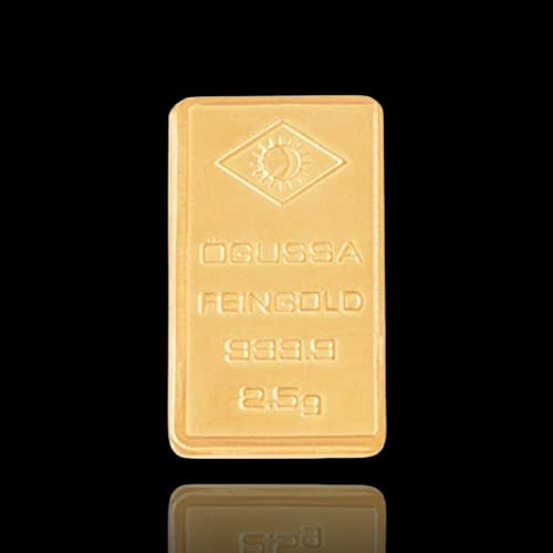 Goldbarren 2.5g, Ögussa, in Originalverpackung & Geschenkbeutel, Neuware, 2,5 Gramm von Goldbarren