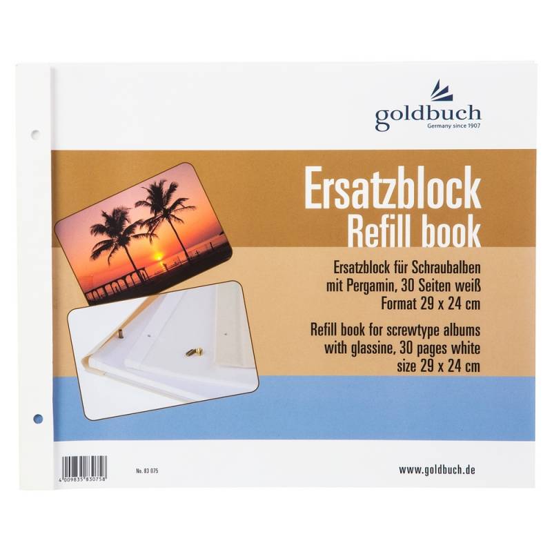 Goldbuch Nachfüllpack Bella Vista Schraubalben 29 x 24 cm weiß von Goldbuch