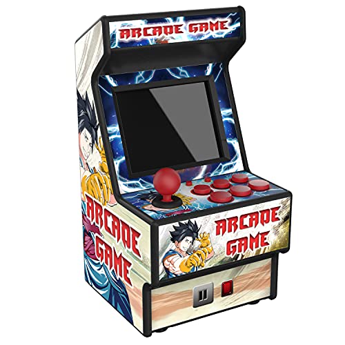 Golden Security Mini Arcade-Spielautomat RHAC06 156 Klassische tragbare Handheld-Spiele für Kinder und Erwachsene mit 2,8-Zoll-Augenschutz und Buntem Akku von Golden Security