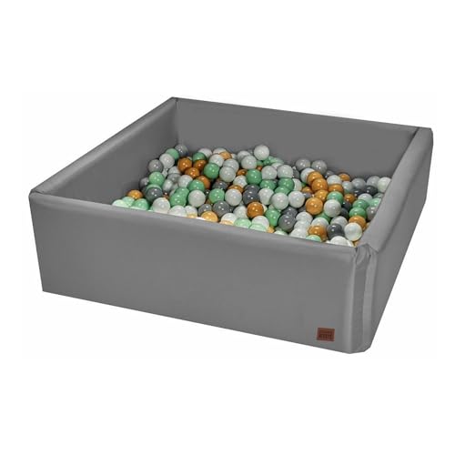 GoldenGroup Bällebad Baby 150x150 cm mit 2000 Bälle - Spielzeug - Ball Pool - Indoor Spielplatz - Quadratische Bällebad Schaumstoff - Bällebad Kinder -Grau: Rosa, Lila, Weiß, Grau GoldenGroup Bällebad Baby 150x150 cm mit 2000 Bälle - Spielzeug - Ball Pool - Indoor Spielplatz - Quadratische Bällebad Schaumstoff - Bällebad Kinder -Grau: Rosa, Lila, Weiß, Grau von GoldenGroup