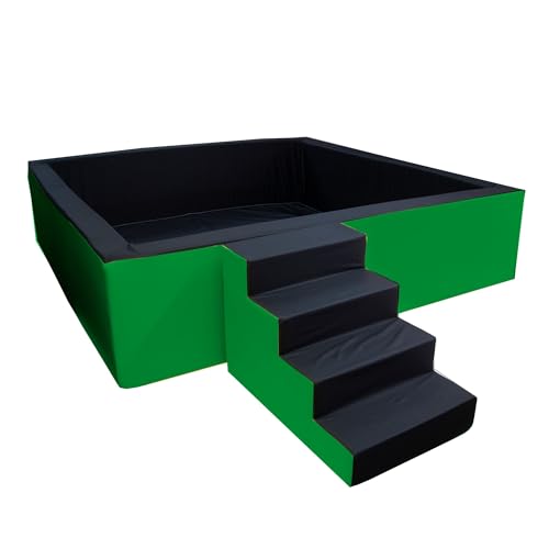 GoldenGroup Bällebad Baby 250x250cm - Baby Spielzeug XXL - Groß Ball Pool - Indoor Spielplatz -Bällebad Kinder - Quadratische Bällebad Schaumstoff - Bällebad Ohne Bälle - Schwarz/Grün GoldenGroup Bällebad Baby 250x250cm - Baby Spielzeug XXL - Groß Ball Pool - Indoor Spielplatz -Bällebad Kinder - Quadratische Bällebad Schaumstoff - Bällebad Ohne Bälle - Schwarz/Grün von GoldenGroup