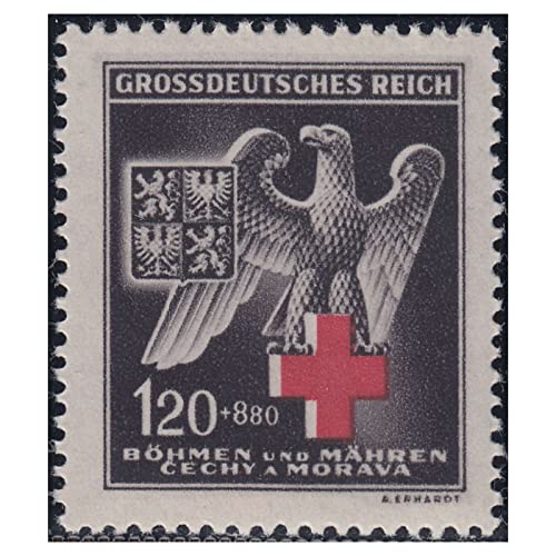 Goldhahn Böhmen und Mähren Nr. 132 postfrisch Rotes Kreuz 1943" Briefmarken für Sammler von Goldhahn