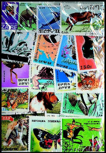 Goldhahn MOTIV "TIERE" - 500 VERSCHIEDENE - Briefmarken für Sammler [Spielzeug] von Goldhahn