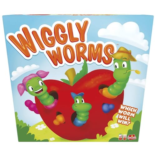 Goliath Wiggly Worms, Brettspiel für Kinder ab 4 Jahren, Gesellschaftsspiele für 2 bis 4 Spieler, Geschenk für Junge und Mädchen von Goliath Toys