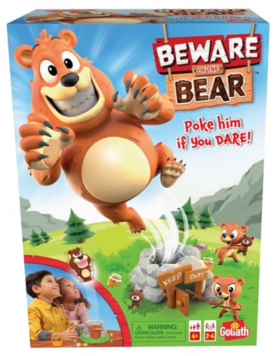 Goliath Games Beware The Bear Kids Games | Für Kinder ab 4 Jahren | Für 2–4 Spieler von Goliath Toys