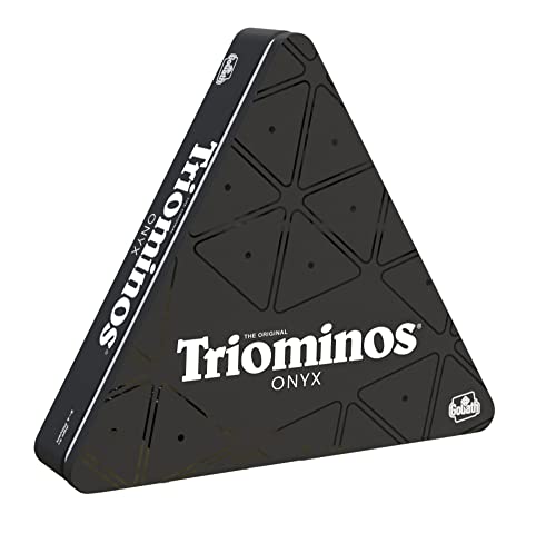 Triominos Onyx, Brettspiele ab 6 Jahren, Gesellschaftsspiele für 2 bis 4 Spieler, Spiele für Kinder und Erwachsene von Goliath