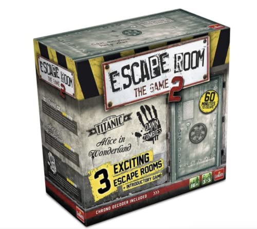 Escape Room: The Game - Vol. 2 | 3 spannende Escape Rooms in Ihrem eigenen Zuhause | Brettspiele für Erwachsene | Für 3–5 Spieler | ab 16 Jahren von Goliath Toys