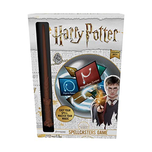 Goliath Games Harry Potter Zauberkünstler A Charade Spiel mit einem magischen Spin – Werfen Sie Ihren Zauber und meistern Sie Ihre Magie – Enthält Replik von Harry Potters Zauberstab von Goliath Toys