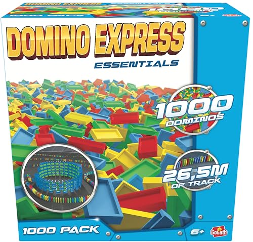 Domino Express 1000 Steine, Konstruktionsspielzeug ab 6 Jahren, Domino Spiel mit 10000 Dominosteine für Kinder von Goliath