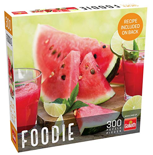 Feinschmecker-Puzzles - Wassermelonen-Smoothie, 300-teiliges Puzzle mit einer fertigen Größe von 49,5 cm x 14,25 cm von Goliath Toys