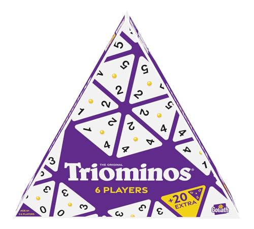 Triominos 6 Players, Brettspiele ab 6 Jahren, Gesellschaftsspiele für 2 – 6 Spieler von Goliath Toys