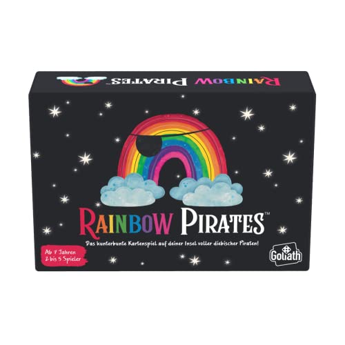 Goliath Rainbow Pirates, (Deutsche Version) Kartenspiele ab 7 Jahren, Gesellschaftsspiele geeignet für 2 bis 5 Spieler, Mit Regenbögen und Piraten von Goliath