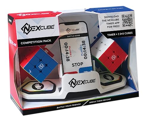 Nexcube Competition Pack, Speed Cube mit 2-mal 3x3 Würfel, Zauberwürfel ab 8 Jahren von Goliath