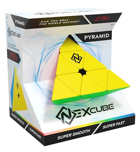 Nexcube Pyramide, Dreieckiges Puzzlespiel, Speed Cube ab 8 Jahren, Spiel für Kinder und Erwachsene, Geschwindigkeitsherausforderung, leichtes Drehen, Fordert die Fantasie und Kreativität von Goliath