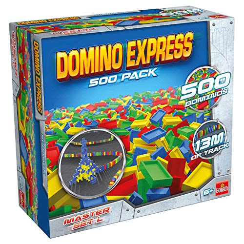 Domino Express 500 Steine, Domino Spiel für Kinder ab 6 Jahren, Konstruktionsspielzeug mit 500 Dominosteinen von Goliath