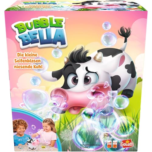 Goliath Bubble Bella, Brettspiel ab 4 Jahren, Kinderspiel mit Seifenblasen für Kinder, Actionspiel mit Seifenblasenmaschine mit Spielelement von Goliath Toys