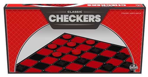 Goliath Checkers - Klassisches Spiel mit Klappbrett und ineinandergreifenden Dame (Amazon Exclusive) von Goliath Toys