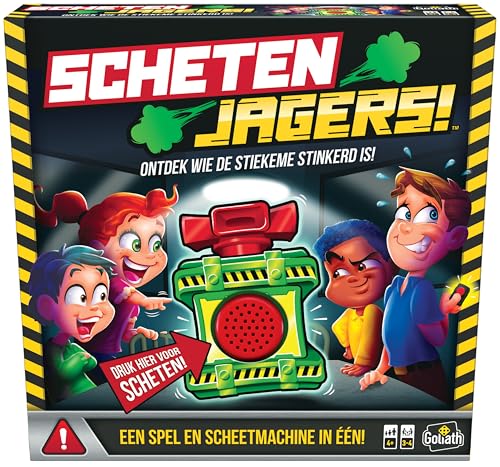 Goliath Furzjäger, Gesellschaftsspiel für Kinder ab 4 Jahren, Kinderspiel für 3 bis 4 Spieler mit lustiger Sketmaschine von Goliath Toys