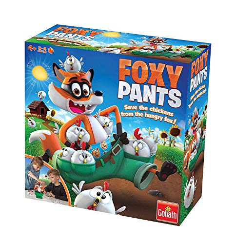 Goliath Foxy Pants: Save The Chickens from The Hungry Fox | Lustiges Brettspiel für Kinder | Für 2–4 Spieler | ab 4 Jahren von Goliath Toys