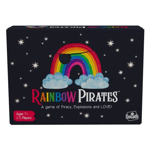 Goliath Games Regenbogenpiraten: EIN Spiel der Piraterie, Explosionen und Liebe! Partyspiele | Kartenspiele | Für 2–5 Spieler | ab 7 Jahren, Schwarz von Goliath Toys