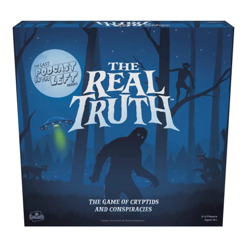 The Last Podcast on The Left Presents: The Real Truth - Strategiespiel of World Conspiracy Theories and Mysteries, Board Game for 2-5 Players, Ages 14+ von Goliath Toys