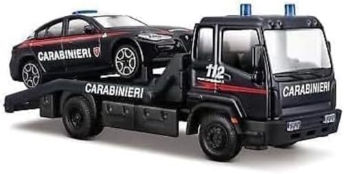 BBurago 18-31424 Werkzeugwagen mit Alfa Romeo Giulia Carabinieri - Maßstab 1:43 - Modell ijn Metall von Bburago