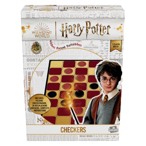 Goliath Harry Potter Checkers, Brettspiel für Kinder ab 6 Jahren, Gesellschaftsspiel 2 Spieler, Harry Potter Geschenke von Goliath