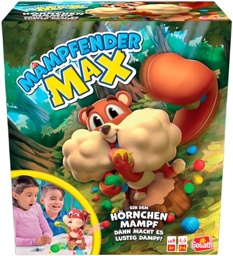 Goliath Mampfender Max, Brettspiele Für Kinder ab 4 Jahren, Gesellschaftsspiel für 2 bis 4 Spieler, Lustiges Kinderspiel, Spielen Sie Mit Der Familie Oder Mit Freunden von Goliath Toys