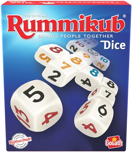 Goliath Rummikub Dice - Das Klassische Original-Würfelspiel für Erwachsene und Kinder ab 7 Jahren, Brettspiel für 2 Spieler von Goliath Toys