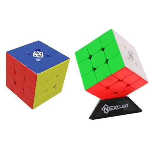 Goliath – Set mit 2 Spielen: Nexcube 3x3 + Pro 3x3 – Denksportspiel – Geschwindigkeits- und Reflexionsspiel – einfache Drehung und abgerundete Ecken – SpeedCube – lustige Familienherausforderung – für von Goliath Toys