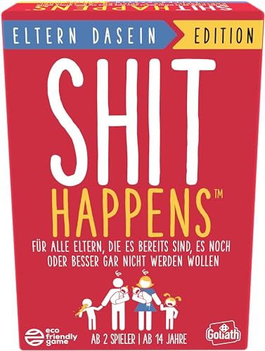 Goliath Shit Happens Eltern Dasein Edition, Kartenspiel ab 14 Jahren, Gesellschaftsspiele für 2 Oder Mehr Spieler von Goliath Toys