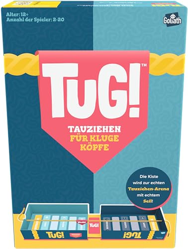 Goliath Tug!, Gesellschaftsspiele mit Quizfragen AB 12 Jahren, Quizspiel mit Tauziehen, Spiel für 2 BIS 20 Spieler von Goliath Toys