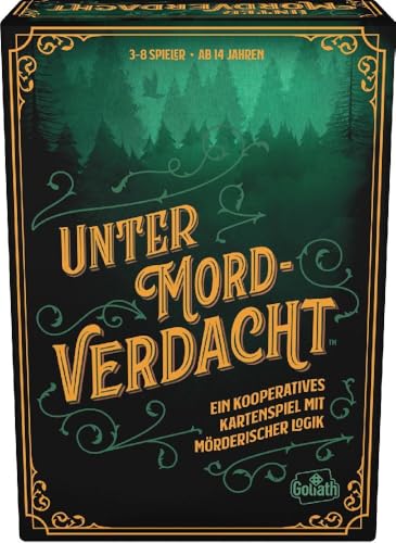 Goliath Unter Mordverdacht, Kartenspiel ab 14 Jahren, Krimispiel für 3 bis 8 Spieler von Goliath