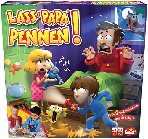 Goliath - LASS PAPA PENNEN - Kinderspiele ab 5 Jahren und 2 bis 4 Spieler - Gesellschaftsspiel für Junge und Mädchen voller Aufregung und Spaß mit Eindeutigen Anleitungen von Goliath Toys