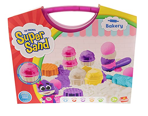 Super Sand 918118.006 Sand Toy Bäckerei-Koffer, Mehrfarbig von Goliath Toys